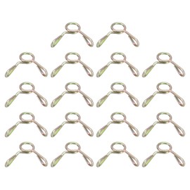 uxcell Fuel Line Hose Clips, 18Pcs 4mm ID 4.8mm Max. ID 65Mn Steel Water Pipe Air Tubing Spring Hose Clamp for Motorcycle Scooter ATV