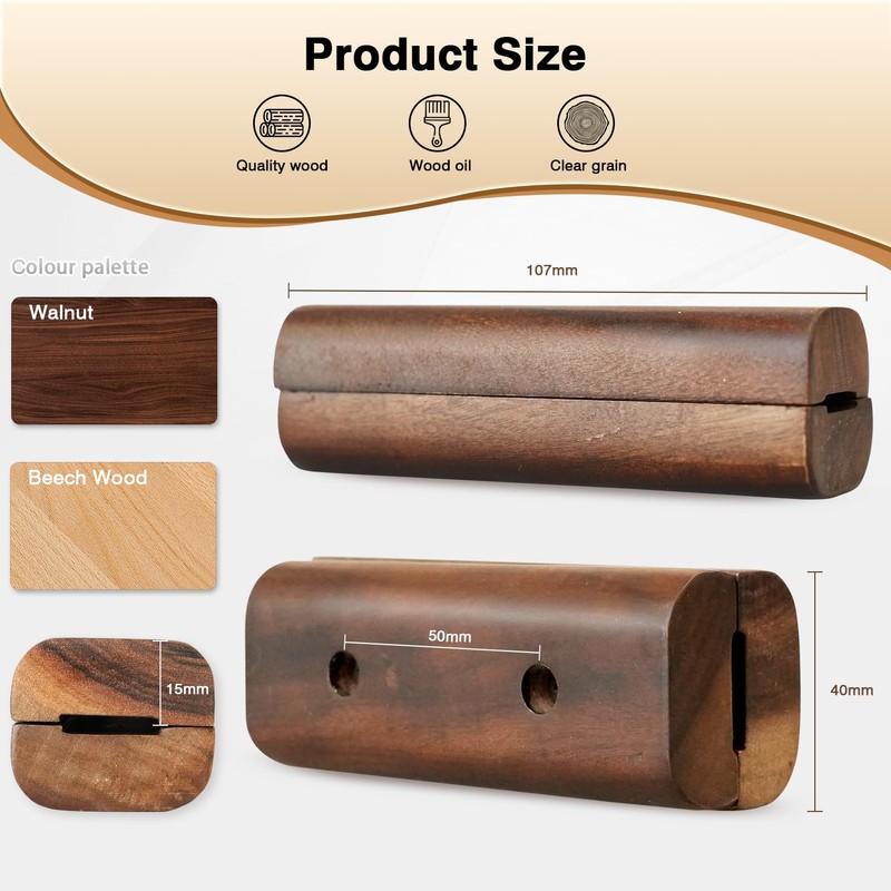 FOTITM Wooden Handle Replacement, Large Green Egg Accessories, Compatible with