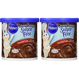 Pillsbury Creamy Supreme Sugar Free Chocolate Fudge Frosting 15 oz (Pack of 2)