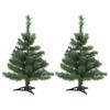 Harbour Housewares Artificial Christmas Tree - 58cm / 2ft -