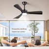 BvenuBigLite Black Ceiling Fan with Light: 42-Inch Ceiling Fan 3