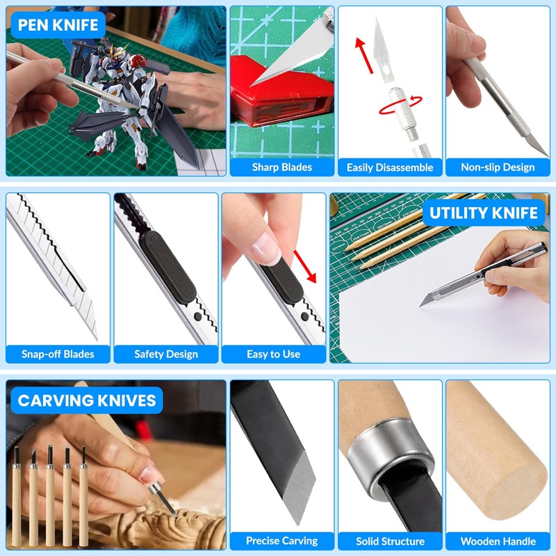 Gundam Tool Kit, 82 Pcs Professional Model Tool Kit for