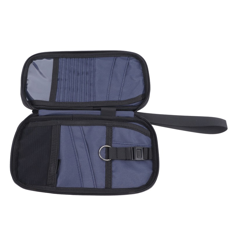 Card Wallet Waterproof Multi Slots Zipper Closure Soft PU Leather