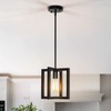 Mlihove Modern Pendant Lighting for Kitchen Island 1-Light Farmhouse Black