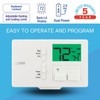 Lux Pro Non Programmable Thermostat for Home; Backlight Digital Energy