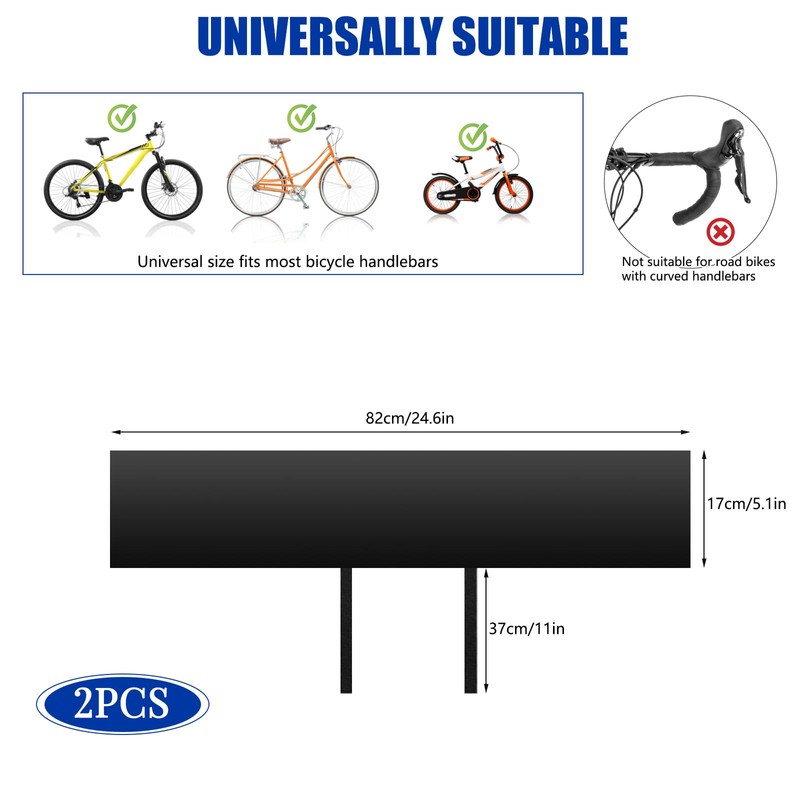 Nutmanel Pack of 2 Handlebar Protective Cover E-Bike Waterproof, Protection