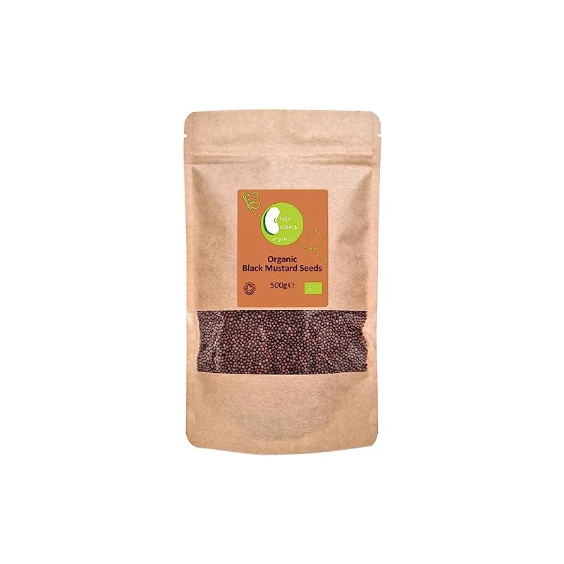 Organic Black Mustard Seeds - Certified Organic - by Busy