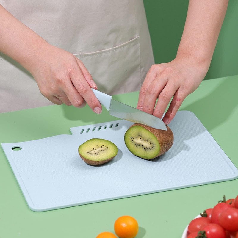 Kitchen Plastic Cutting Board, Reusable Plastic Utility Cutting Board Multifunctional
