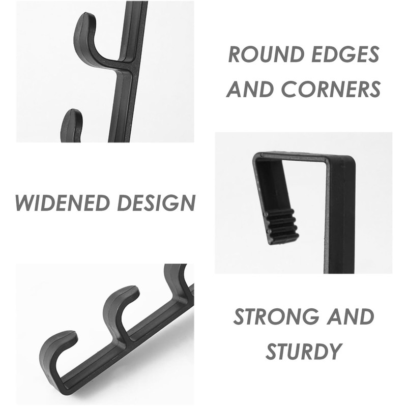 TYGFRT 2-Piece Door Hook Set - S Hooks, Coat, Clothes