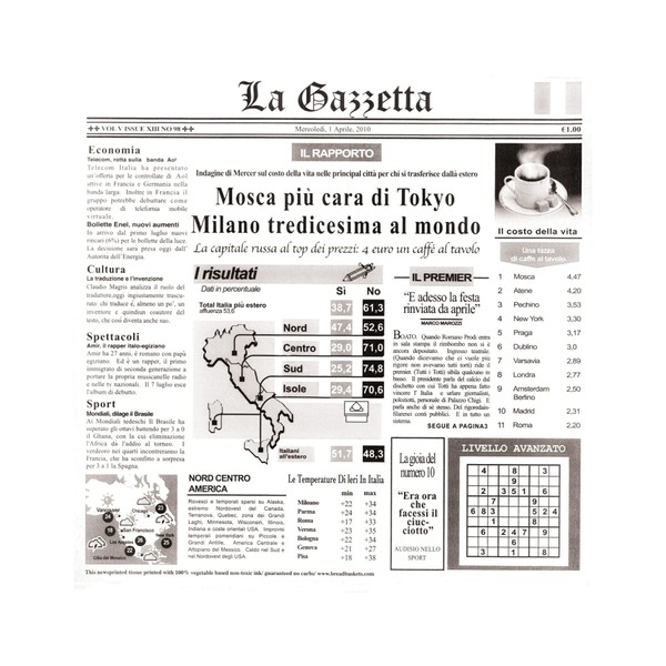 G.E.T. 4-TI1808 12" x 12" White Food-Safe Italian Newsprint Liner