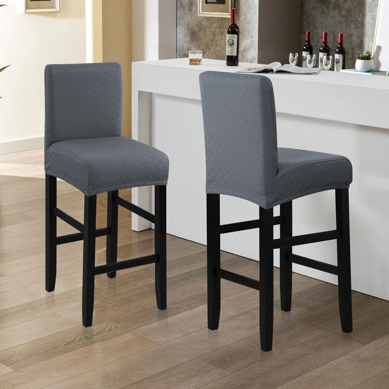 Fuloon Waterproof Bar Stool Covers, High Elastic Fit Removable Washable