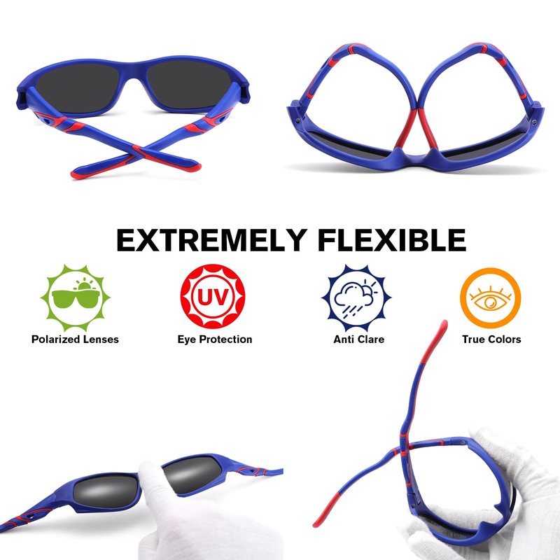 Pro Acme Kids Sunglasses Boys Girls Polarized Sports Sunglasses Flexible