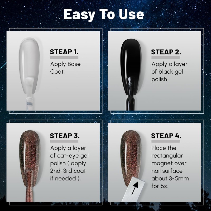 Aokitec 9D Cat Eye Gel (2 Colours Set, Green &