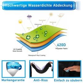 Protective Cover Garden Chairs, Cover for Garden Chairs, Chair Cover, 420D Oxford Cloth Chair Protection, Outdoor Garden Chair Protection, Casual, Waterproof, Windproof, Cold-Resistant