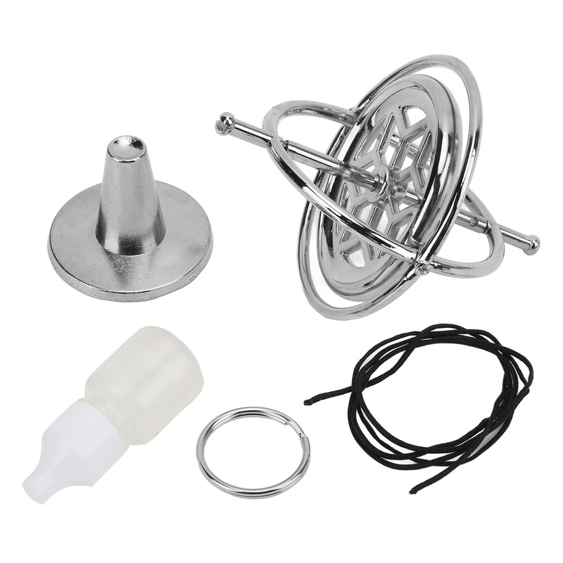 Metal Gyroscope Anti Gravity Rotating Top Gyroscope Balance Toy Educational