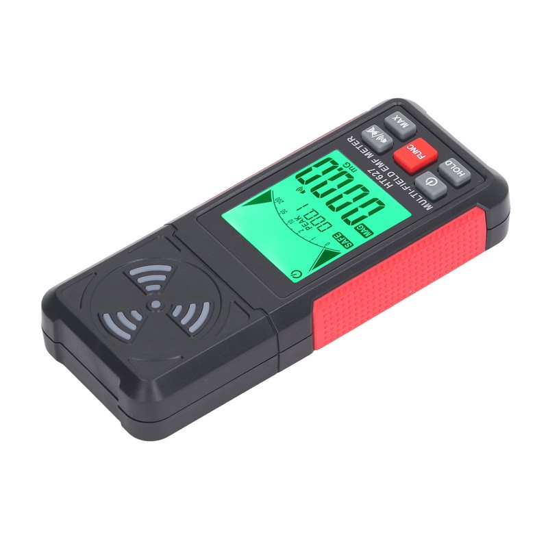 Electromagnetic Radiation Detector Data Hold Sound Light Alarm EMF Radiation