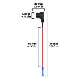 Pack of 25 Power Thief Car Fuse Adaptor Blue 180 mm x 25 mm (7.08 in x 0.98 in) for Car Electrics with 5A 10A 15A 20A Fuses Ideal as Power Thieves for Car Electronics and Accessories