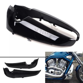 Unbranded Gloss Black L&R Radiator Side Covers Shrouds For Harley 2001-UP V Rod VRSC VRSCX