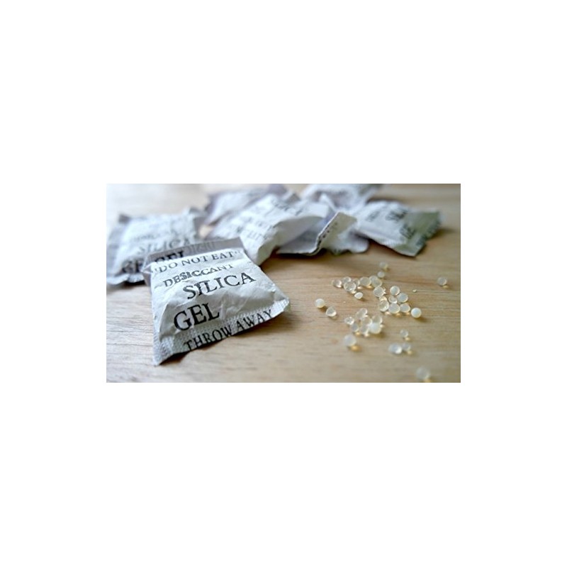 20 x 10 gr. E-Cron Silica Gel Tyvek Packets. Pure,