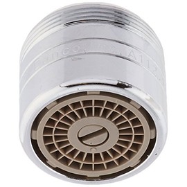 DANCO 10491 Adjustable Dual Threaded Faucet Aerator, 15/16-27 Male X 55/64-27 Female, 0.8-1.5 gpm