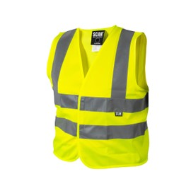 Scan Hi-Vis Waistcoat Yellow - Child 4-6