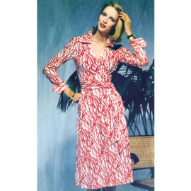 VOGUE V2000H5 Misses' DVF Wrap Dress by Diane von Furstenberg H5(6-8-10-12-14)
