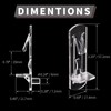 Rierdge 20 Pcs Plastic Locking Shelf Pins 6mm, 3/4” Clear