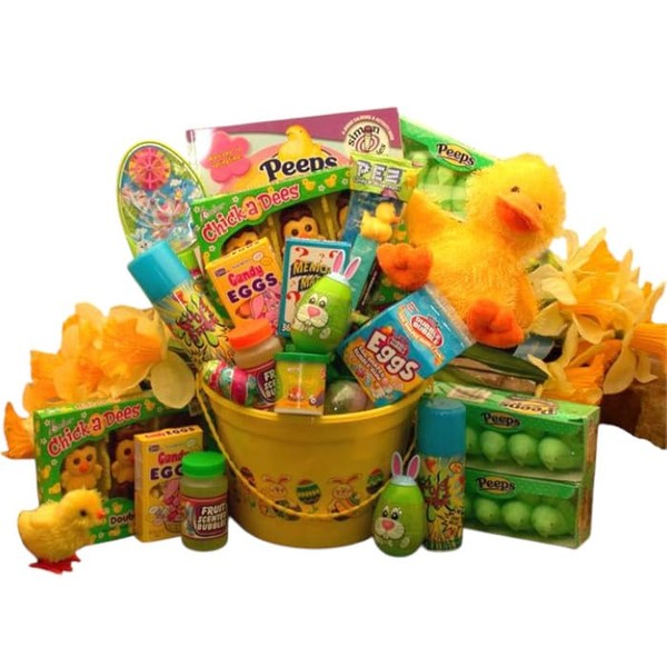 Easter Gift Candy and Activity Gift Basket for Kids with