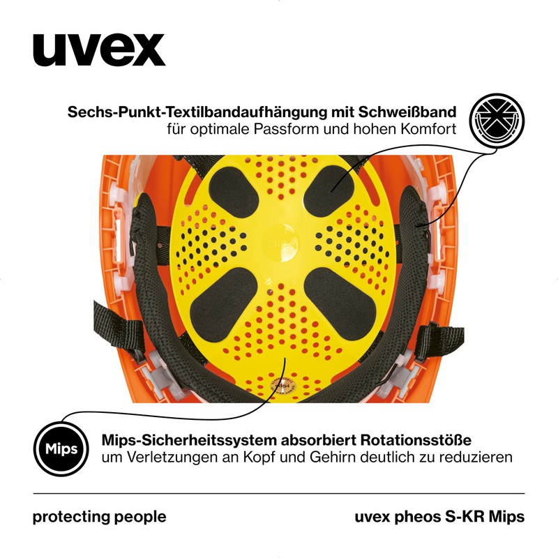 uvex pheos S-KR MIPS Protective Helmet - Industrial Protective Helmet