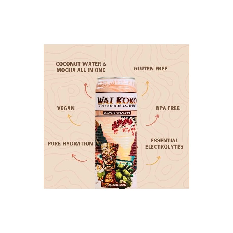 Kona Mocha - Wai Koko Coconut Water (12pk)