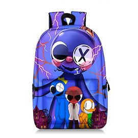 Zhongkaihua Cartoon 3D Print School Backpack for Boys Girls Red Blue Green, Type 8
