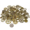 LolliBeads (TM) 120 Gram Antiqued Bronze Metal Skeleton Steampunk Watch