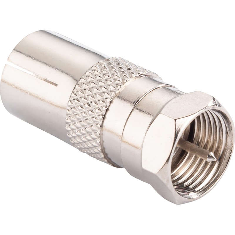 Schwaiger Adapter F Plug to DIN Female) Silver