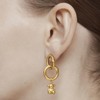 TOUS Small Gold-Plated Hold Ring Pendant, 16mm