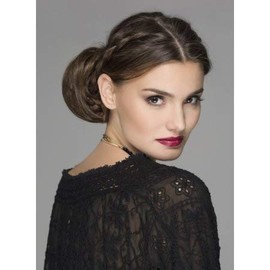 Ellen Wille Wigs Soda 4" Length Claw Clip Color Light Blonde Hairpiece Length Premium Synthetic Hair Bun Chignon Womens Short Voluminous Formal