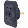 Kopp Euro Plug - Triple Adaptor Black