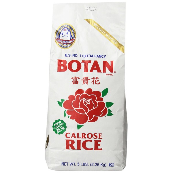 Botan Musenmai Calrose Rice, 5-Pound Bags (Pack of 4)