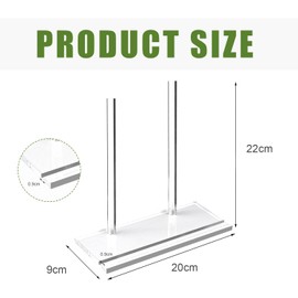 xtemtoamz Vinyl Holder Record Stand, Acrylic Record Storage, Vinyl Stand LP Stand for Vinyl Album, Photos, Books Display and Storage