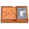 Tangram 2 Player, Chinese Wooden Puzzle with 7 Pieces, Tangram