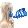 Blue Fish Shape Hair Claws Non Slip 3.5" Sea Animal
