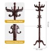 Snaikor Wooden Coat Rack Stand Sturdy Triangle Base, Natural Birch
