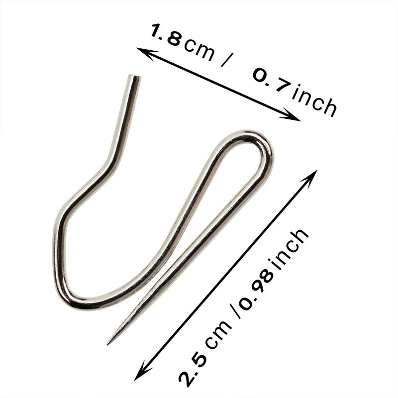 Mini Skater 30Pcs Curtain Hooks Pin-On Drapery Hooks Living Room