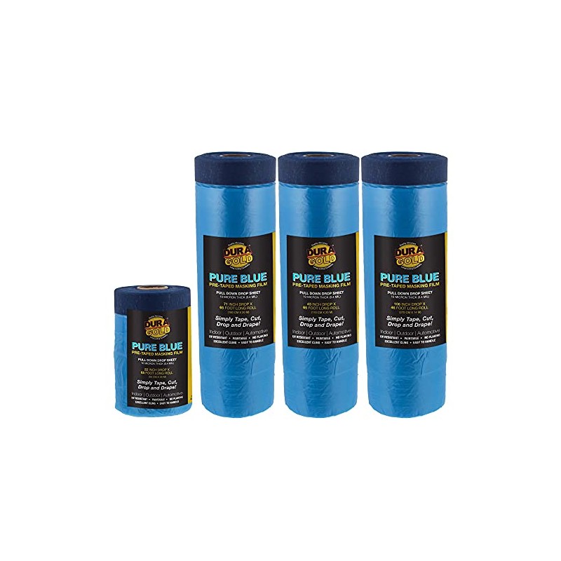 Dura-Gold Pure Blue Pre-Taped Making Film, 4 Roll Variety Pack