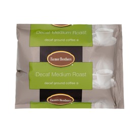 Farmer Brothers Coffee - Ground Medium Roast Decaf 2 Oz Portion Packs (Bulk 40 Pack - $1.38 cost per pack)