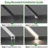 Bingotec 16.4Ft Silicone LED Channel System, Flexible LED Strip Diffuser