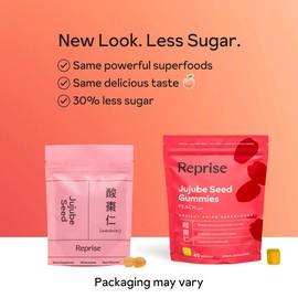 Jujube Seeds in Daily Gummies, 300 mg Full-Spectrum Jujube Seeds, Supports Relaxation & Restful Sleep, 100% Plant Based Vegan & Gelatin Free, Peach Flavored, 45 Gummies