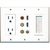 RiteAV - (3 Gang) 15A Power Outlet Mesh-Brush 2 HDMI