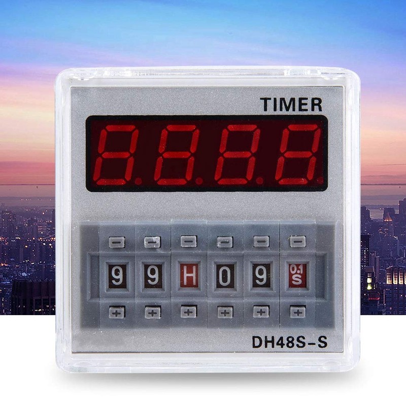 YWBL-WH Programmable Delay Time Relay Timer 0.1S-99H 8-Pin DH48S-S 12V/24V/380V(24V