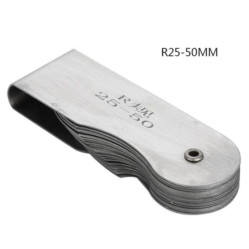 Stainless Steel Radius Fillet Gauge External Internal Concave Convex Measuring