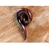 Fly Style Rosewood Spiral Ear Expander, Wood